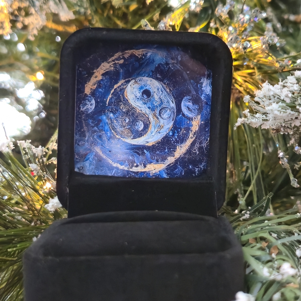 Celestial Photo Ring Box | Jewelry Box | Valentine's Day Gift For Her